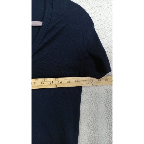 Adriano Goldschmied Blue Short Sleeve T-Shirt Small Scoop Neck 100% Cotton Tee - Picture 6 of 8